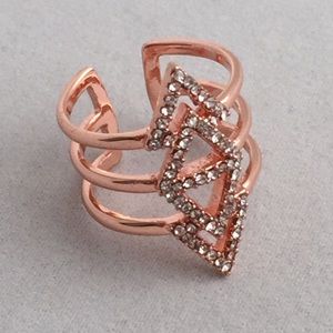 Never worn pave rose gold ring. Not Stella. & Dot